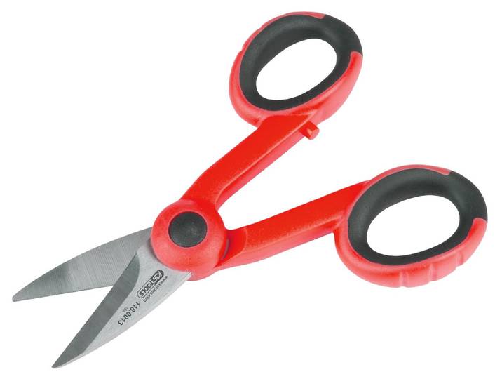 Ciseau universel d'électricien avec encoche dénude-câbles\, 143 mm - KSTOOLS - 118.0013