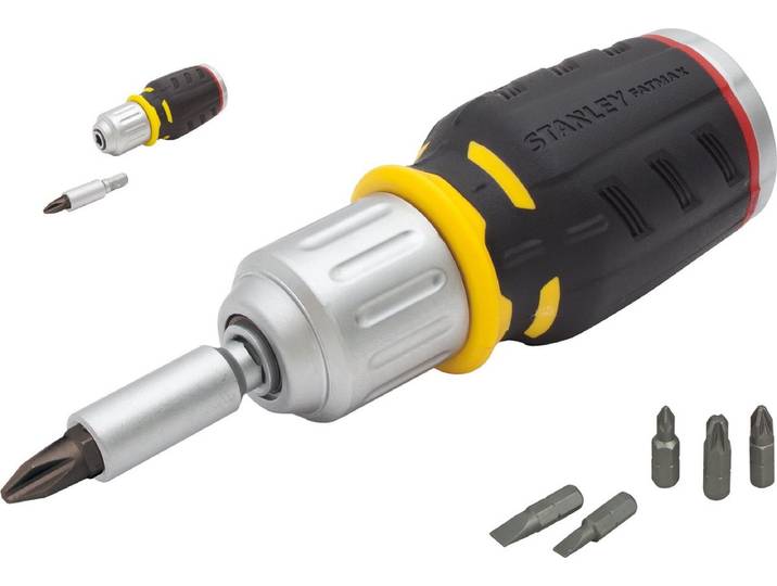 STANLEY FatMax Ratelschroevendraaier Stubby 6 bits