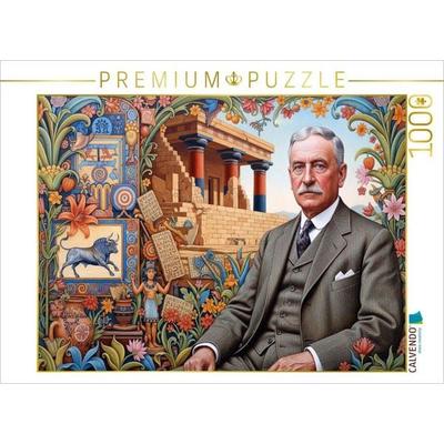 CALVENDO Puzzle Arthur Evans (1851-1941), Archäologe, entdeckte den Palast von Knossos | 1000 Teile Lege-Größe 64x48cm Foto-Puzzle für glückliche