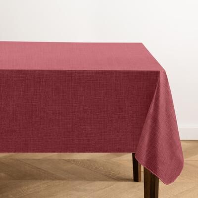 Threadmade Monterey Linen Texture Vinyl Indoor/Outdoor Tablecloth