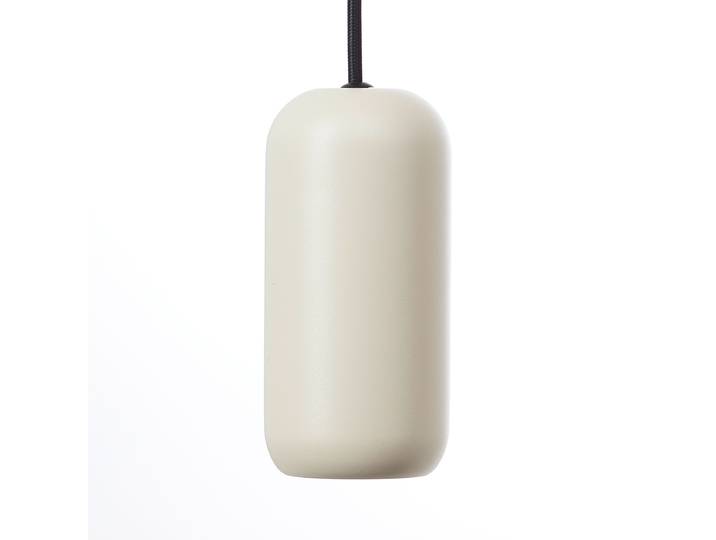 Pendelleuchte 13 x 150 x 13cm Beige 1 Eisen, pulverbeschichtet GU10