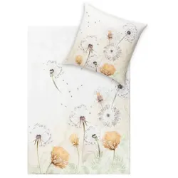 ESTELLA Bettwäsche Estrella 135 x 200 cm Satin Beige Natur