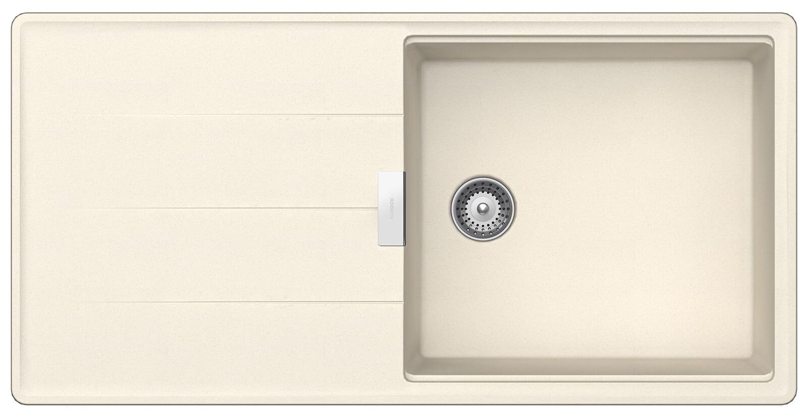 Schock Auflage-Einbauspüle Tia D-100L A Magnolia inkl. Funktionsschalenset und Multifunktionaler Träger