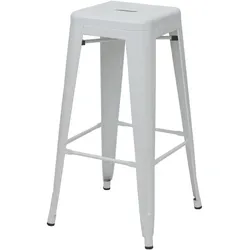 Décoshop26 - Stapelbarer Barhocker aus Metall im Industriedesign weiß 04_0005254