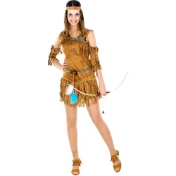 tectake® Frauenkostüm Indianerin sexy Cheyenne
