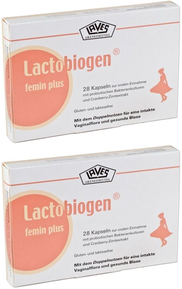 Laves Lactobiogen femin plus Kapseln 2x 2x28 St