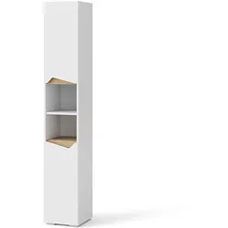 Vicco Hochschrank für Badezimmer Marelle, 30 x 180 cm, Weiß Artisan, Badschrank