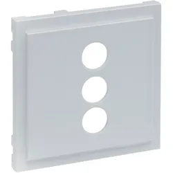 Legrand 765286 SEANO Abdeckung f.3-fach RCA (Cinch)-Anschlussdose Aluminium