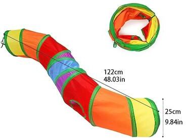 Uplift Essentials Foldable Crinkle Adventure Cat Play Tunnel s Type