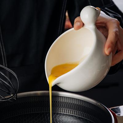 ModernMart DuckNest Ceramic Egg Mixing Bowl With Spout For Easy Whisking & Pouring DuckNest Ceramic Egg Mixing Bowl With Spout For Easy Whisking & Pouring