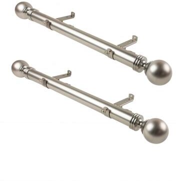 "InStyleDesign Sondra 1.5"" Side Curtain Rod - Set of 2"