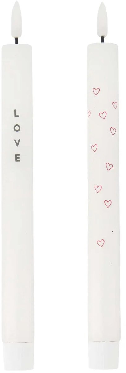 Ledkaarsen Love 2 stuks Zusss