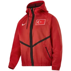 NIKE TFF Türkei Einlaufjacke Herren 614 - sport red/white M