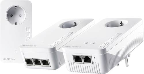 Devolo Magic 2 WiFi triple Streaming Kit Powerline WLAN Network Kit 8728 DE Powerline, WLAN 2400MBit/s