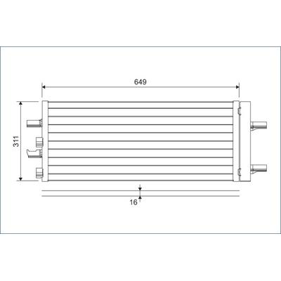 VALEO Kondensator, Klimaanlage 822615 für MINI BMW (BRILLIANCE)