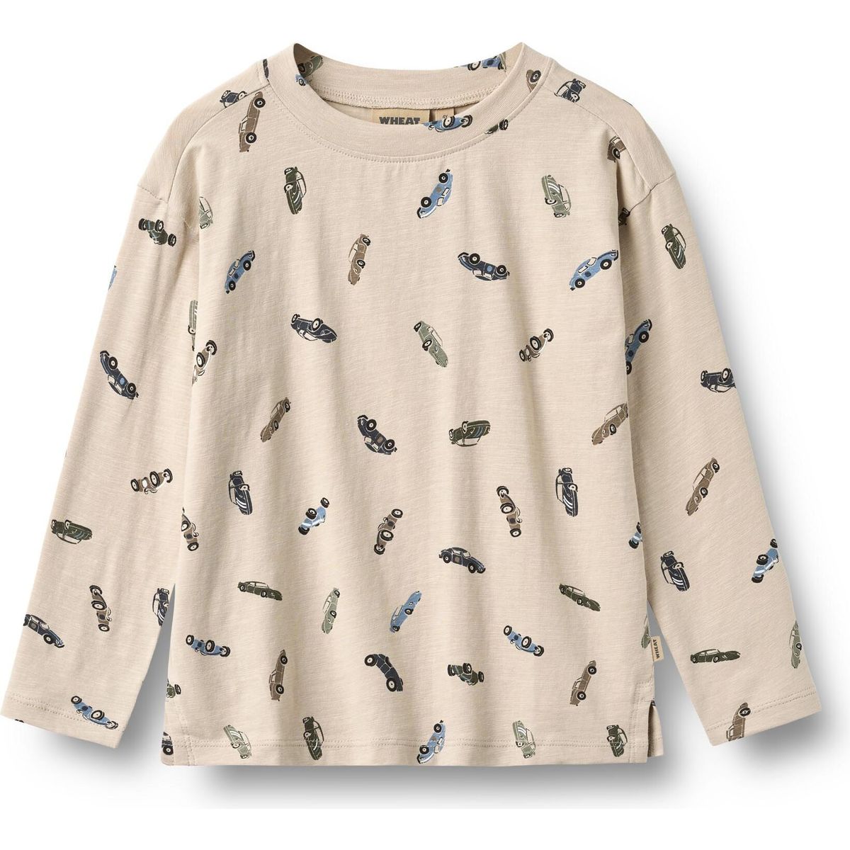 Wheat T-shirt Long Sleeve Ebbe cars (9214) 116 2224-159-GOTS-9214-116/6y