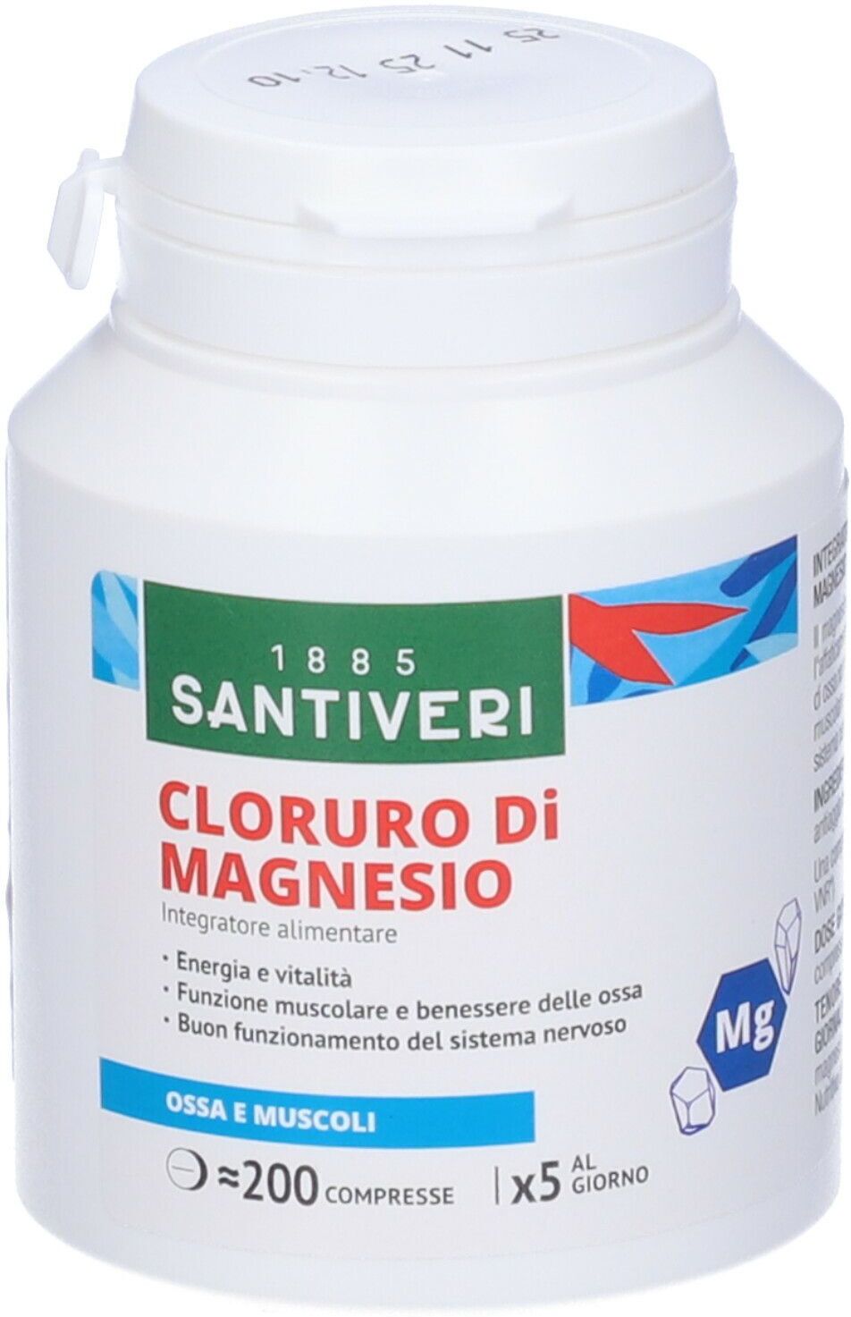 SANTIVERI Sa Santiveri, Cloruro di Magnesio, 200 Compresse