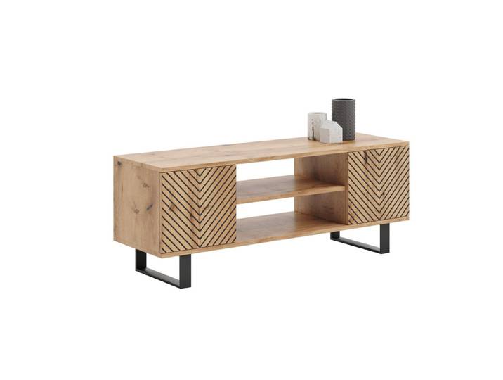 Raumhirsch Furniture Lowboard Focus, Stehendes Fernsehregal für das Wohnzimmer (Fernsehkommode, TV Schrank, TV Board stehend), Elegant & Funktional