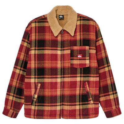 Quiksilver - DNA Sherpa Harrington Jacket - Freizeitjacke Gr L rot