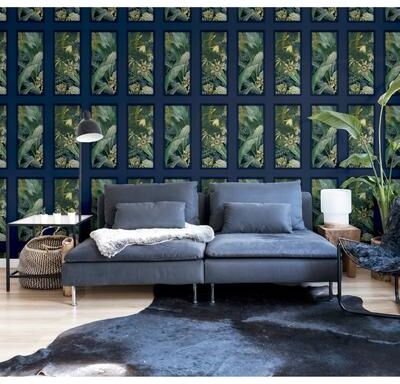 Arthouse Wendell Navy Wild Vibes Wallpaper
