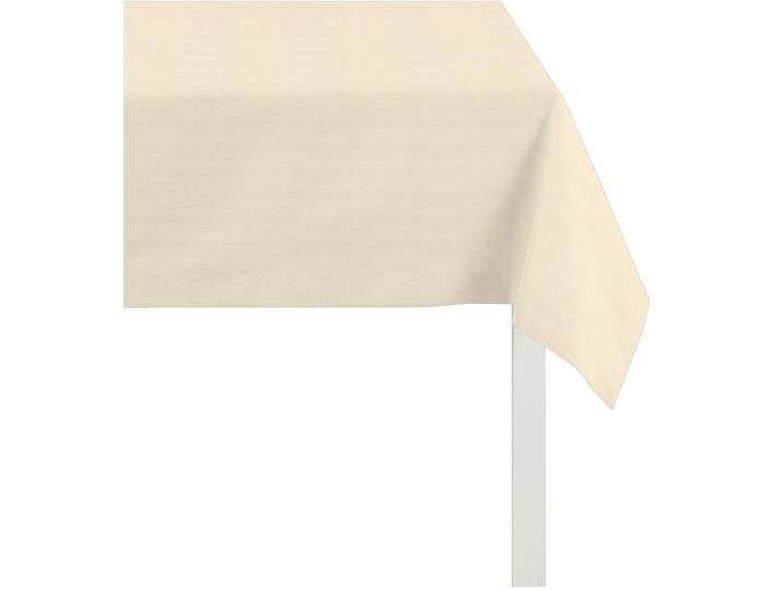 Tischdecke APELT 4362 Rips - UNI Gr. 3, beige (natur), B:130cm L:170cm, Baumwolle, Polyester, Tischdecken, Tischdecke, Wasser- und Schmutzabweisend