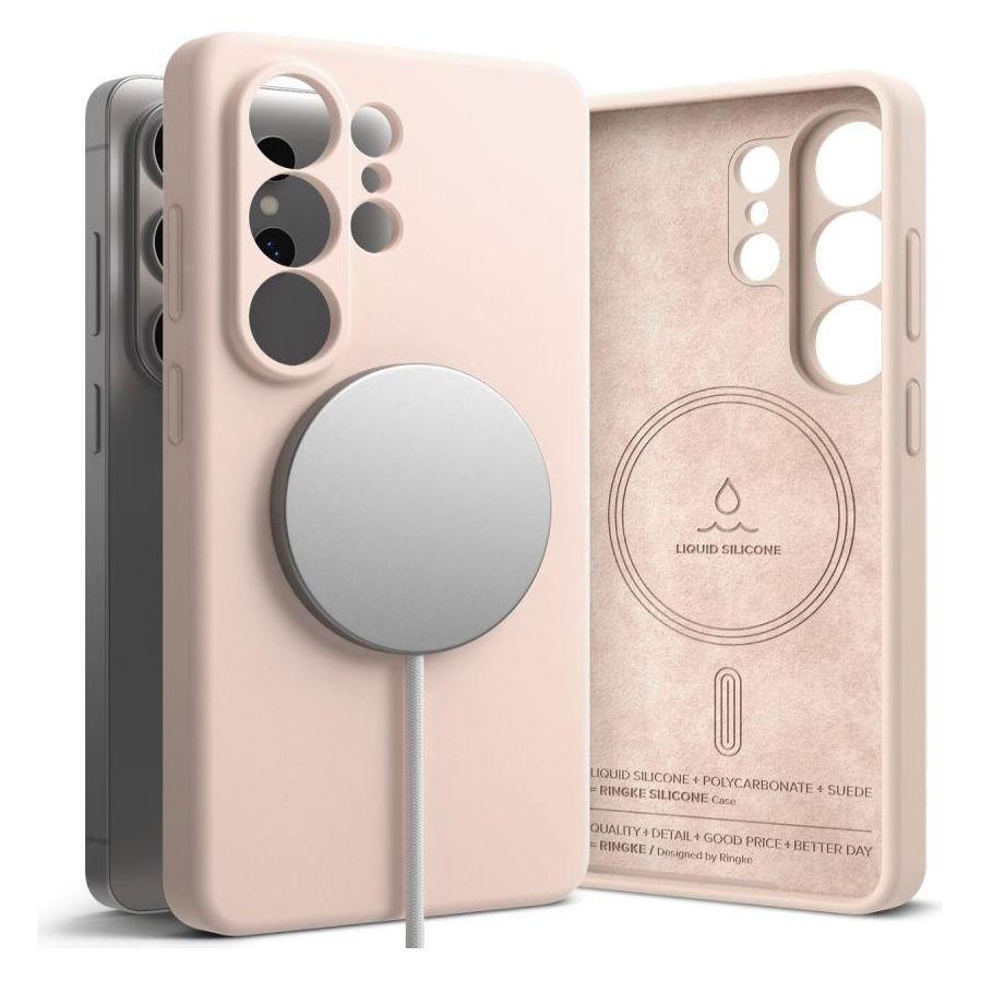 Ringke Silikon Magnetisch Magsafe Galaxy S26 Ultra Pink Sand (Samsung Galaxy S26 Ultra) (SIMG1243E67)