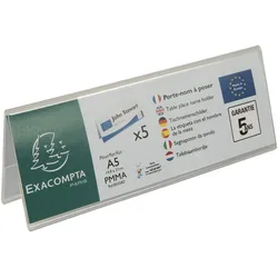 Exacompta, Informationsschild, Tischnamenschilder