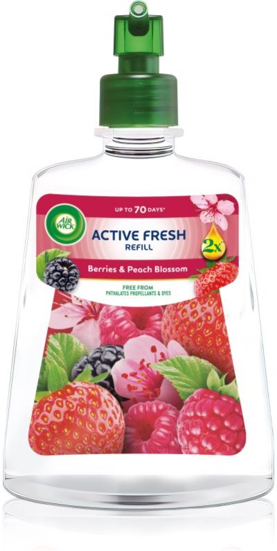 Air Wick Active Fresh Berries & Peach Blossom désodorisant recharge 228 ml