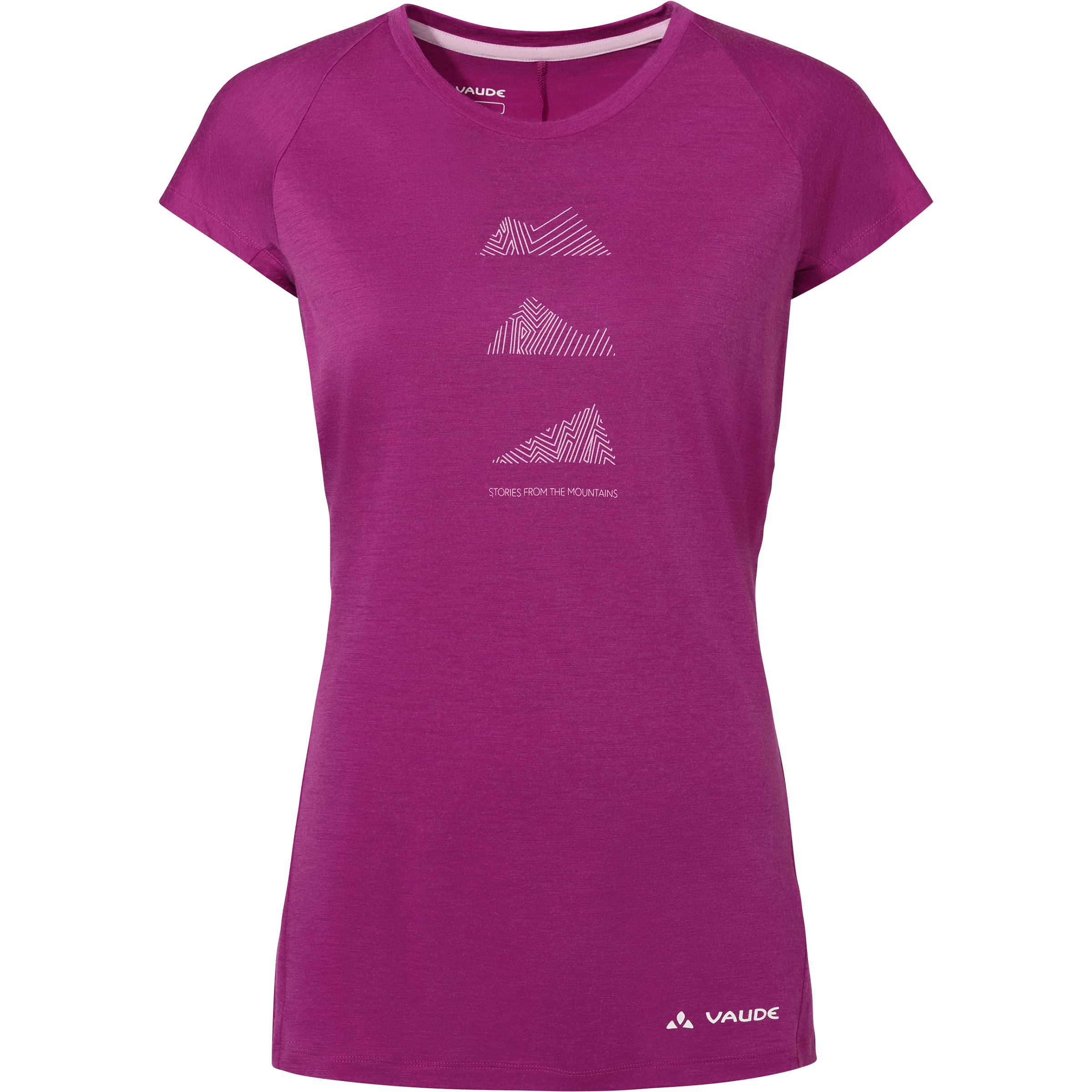 Vaude Tekoa Wool Damen T-Shirts lila Größe S Lifestyle Hautfreundlich Merinowolle