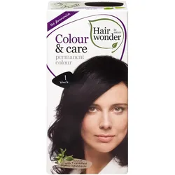 100ml Hairwonder Colour & Care permanent colour 1 black