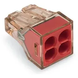 Wago 773-604 Verbindungsklemme zum Stecken,für eindrähtige Leiter,max. 4 mm2,mehrfarbig 773604  - 100 Stück