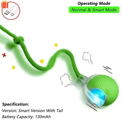 Inspire Picks SmartMouse Automatic Rolling Cat Ball With Tail Teaser 1pcs