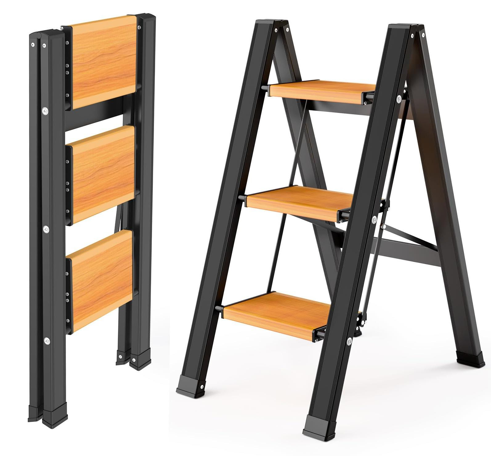 Selius Trapladder Vouwladder met 3 Treden - Aluminium - Lichtgewicht