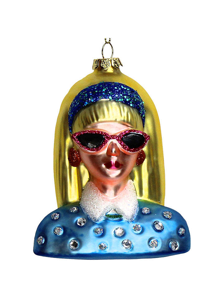 Kersten Baumschmuck "Fashion Lady" in Gold/ Blau - (H)11,4 cm - onesize