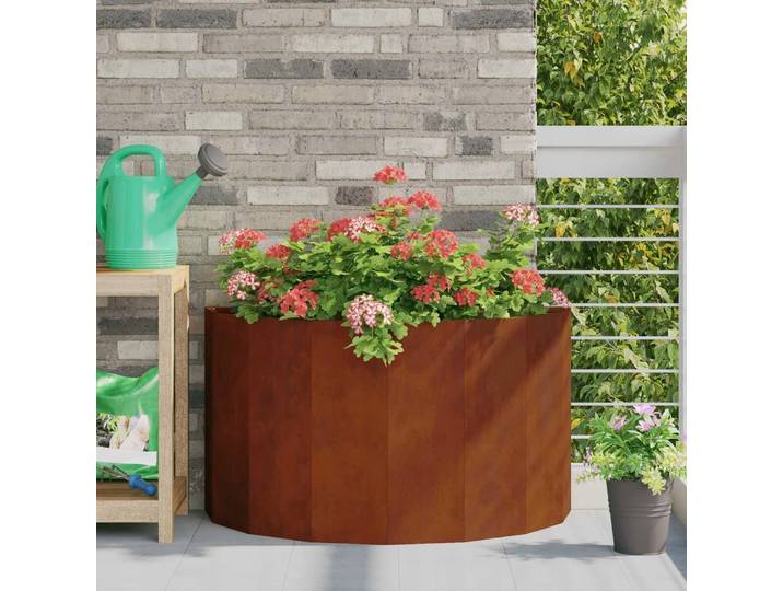 Roestige Plantenbak 90x45x50cm - Stijlvol Buitenleven