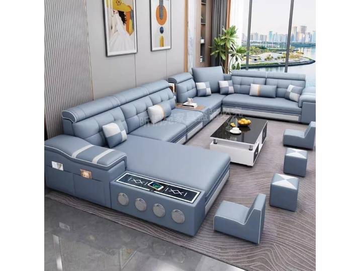 Canapé multifonctionnel relaxant rétractable inclinable en cuir pour Couple, moderne et élégant, Divani Soggiorno, accessoires pour la maison