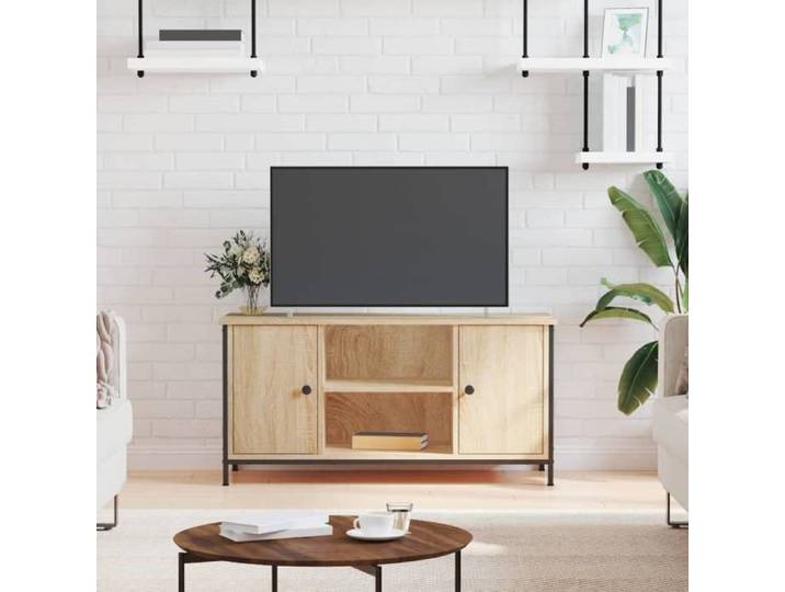 Promo avril *Meuble TV - MONNA - Support TV jusqu'à 50  - Banc TV - Chêne sonoma 100x40x50cm Bois d'ingénierie_900955