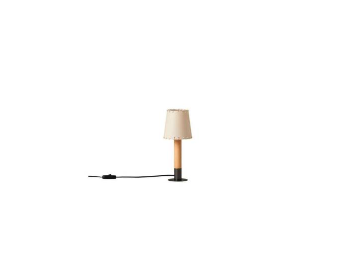 Básica Mínima Tischleuchte Beige/Bronze - Santa & Cole - Wohnzimmer - Holz