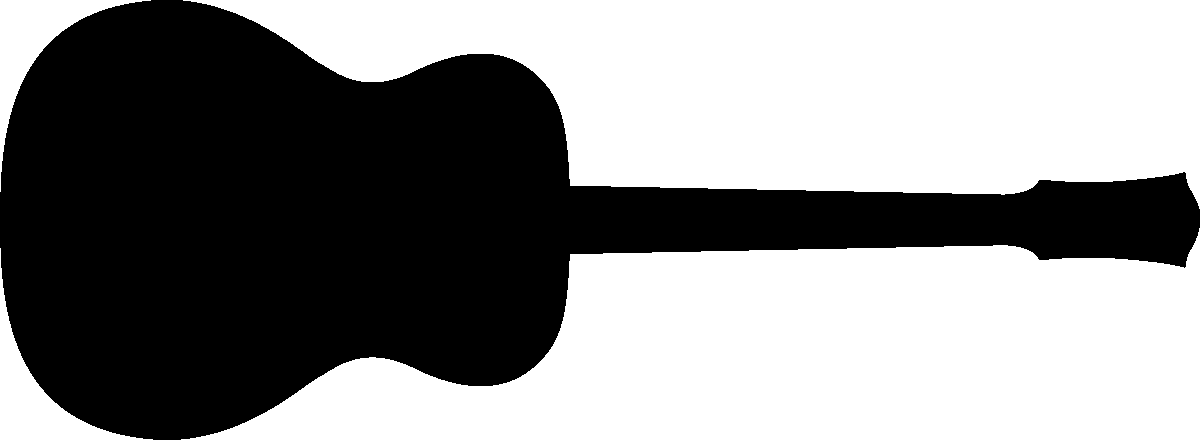 Ambiance-sticker Sticker Ardoise Guitare acoustique