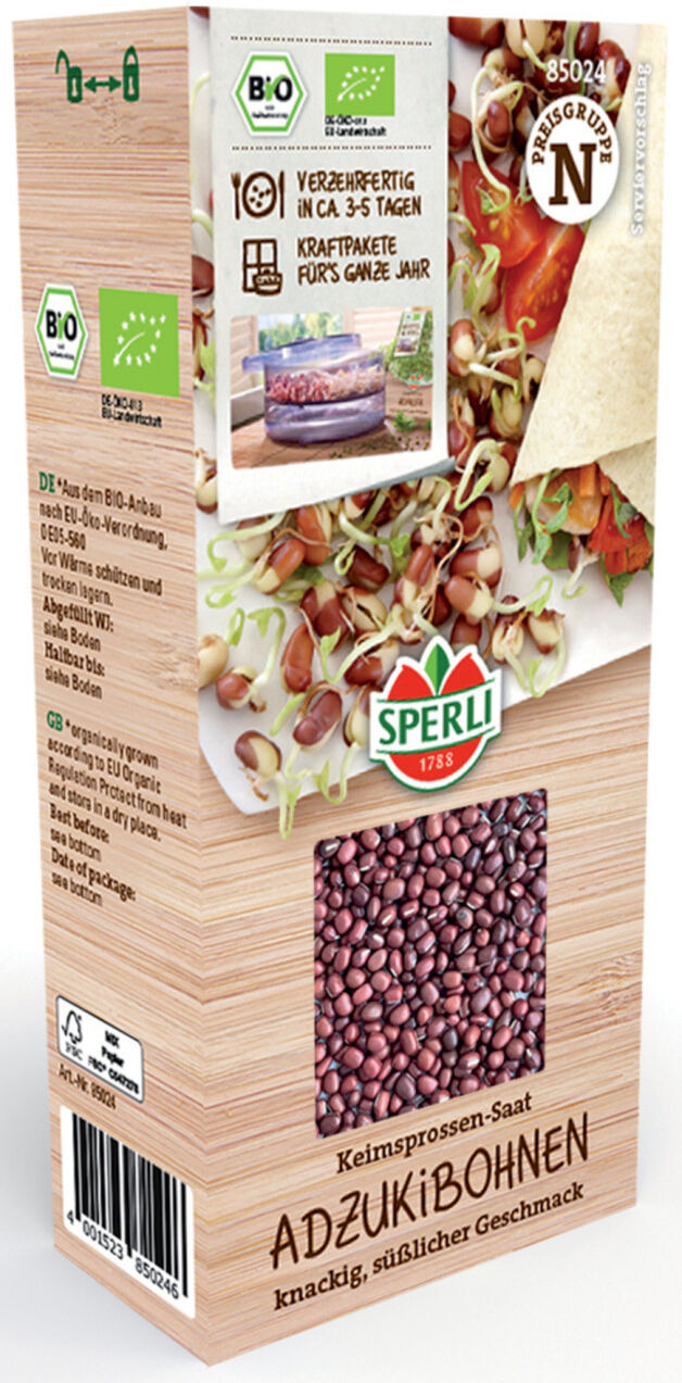 Sperli BIO Keimsprossen-Saat Adzukibohne