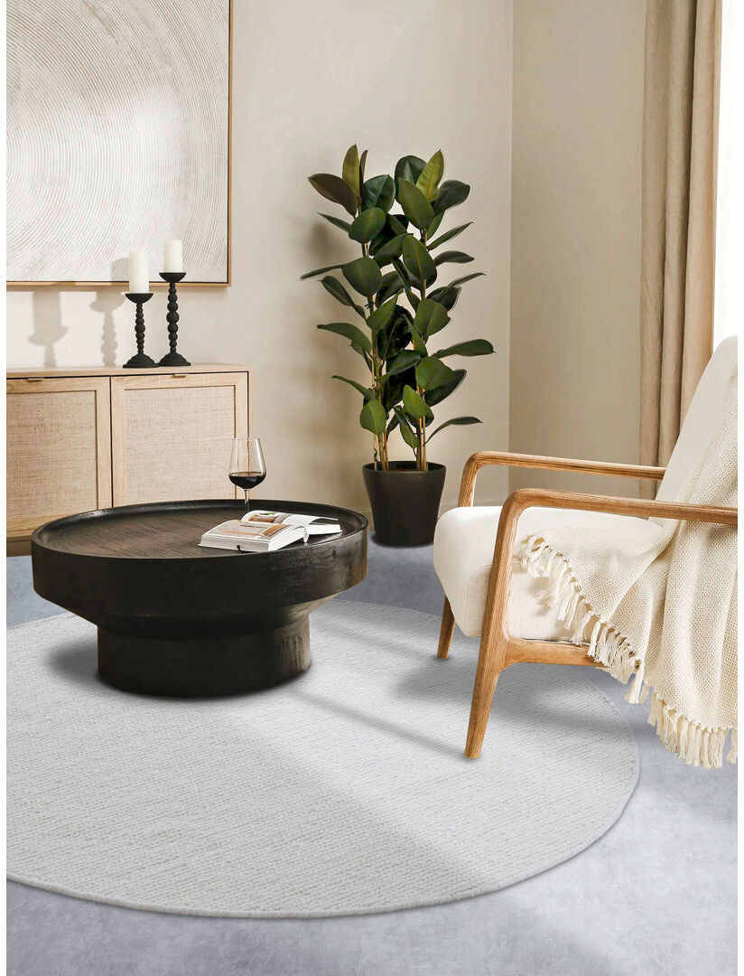 Villeroy & Boch Francois Wool Rug White Round 160cm