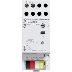 Gira, Aktor, Funk Schalt-/Tastaktor 1f REG eNet 543300 (Schaltaktor)