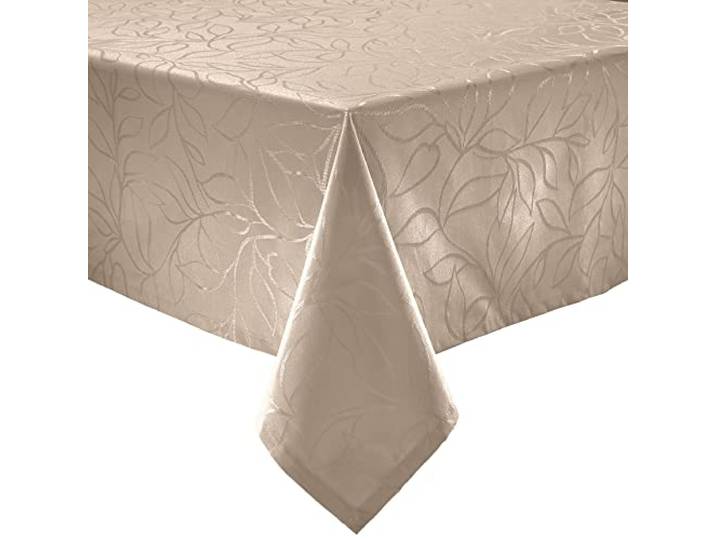 Erwin Müller Outdoor-Tischdecke Terrassa abwaschbar Cappuccino Größe 110x140 cm