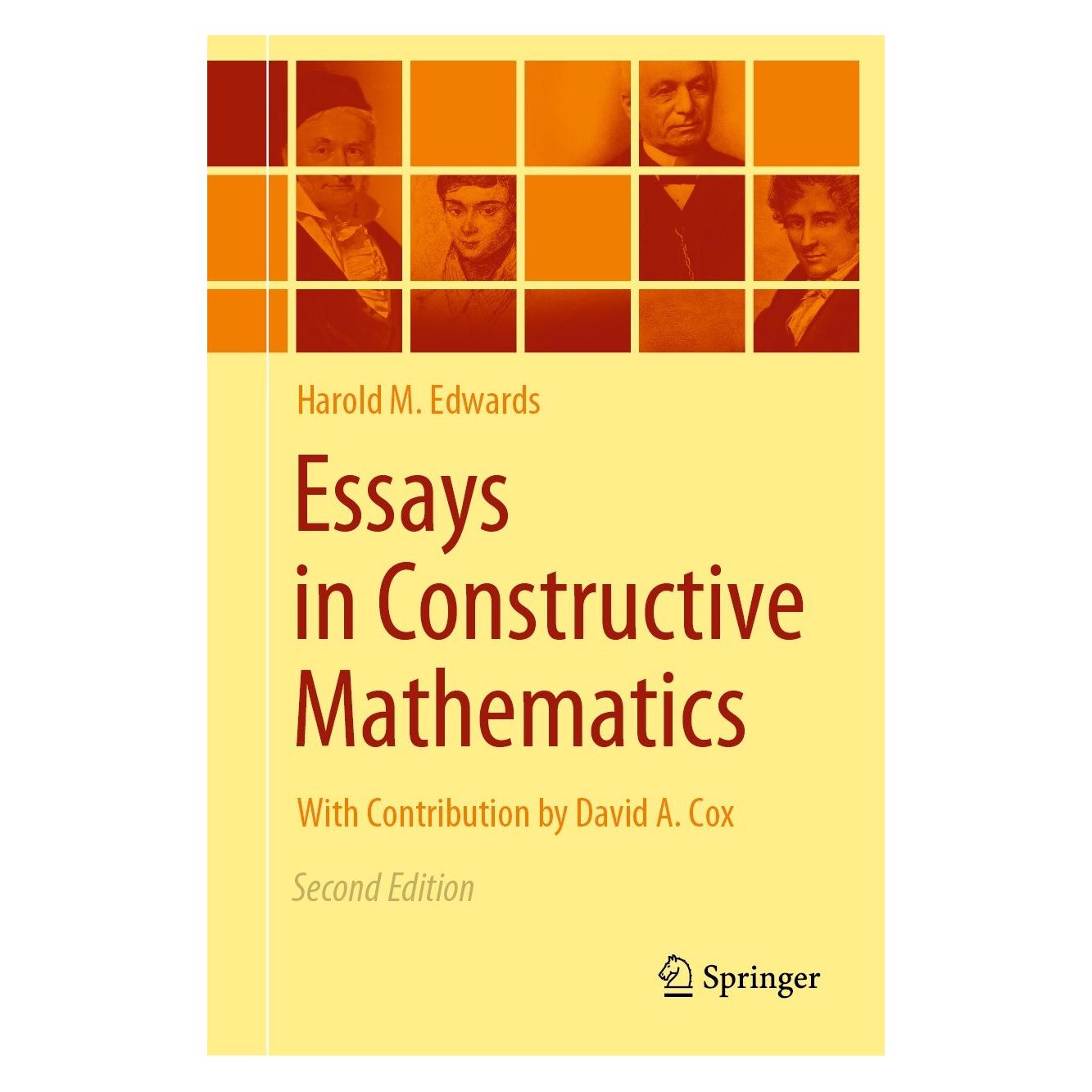 Springer Essays in Constructive Mathematics (Englisch, Hardcover, Harold M. Edwards) (9783030985578)
