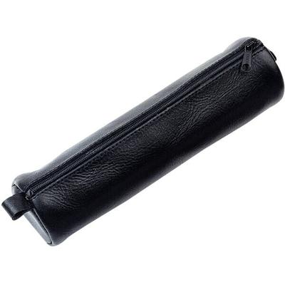 Jüscha Schlamperrolle schwarz 21x6cm Leder