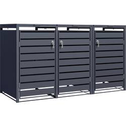 Phoenix GB3320AAK Mülltonnenbox Anthrazit 240 l 3 Mülltonnen