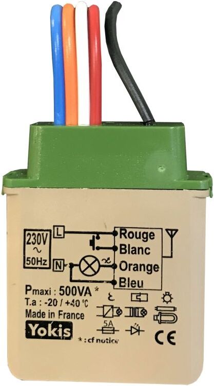 Télévariateur temporisable RADIO POWER 500 VA YOKIS MTV500ERP