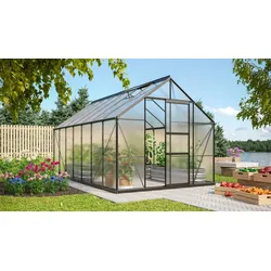 Vitavia Aktionsangebot (inkl. 100 Euro Zubehör): Gewächshaus "Merkur 11500",schwarz,11,5 m2