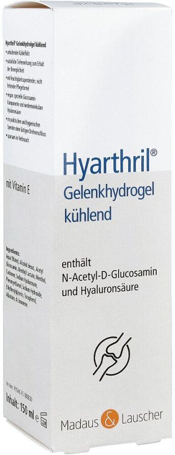 Hyarthril Gelenkhydrogel kühlend im Spender