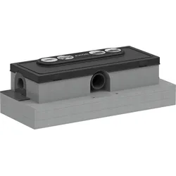 hansgrohe AXOR Drain Grundkörper für Duschrinne, flache Installation, 01006180